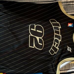 Black Dutch Bro’s Jersey. The front says “Dutch 92” and the back says “92.”